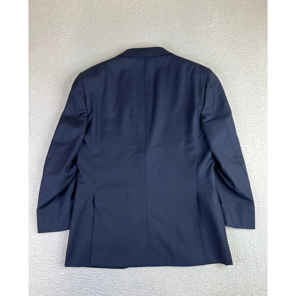 Suitsupply Suit Jacket Mens 40S Navy Blue Wool Lazio Slim Fit Super 110s